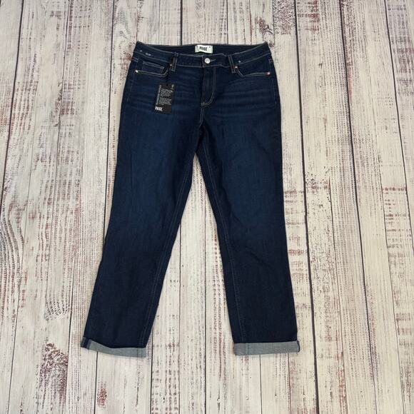 PAIGE Brigitte Boyfriend Skinny Jeans Gibson Distressed NWT Size 29 - Picture 3 of 11